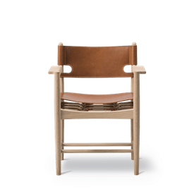The Spanish Chair By Børge Mogensen, Spanish Leather Chair